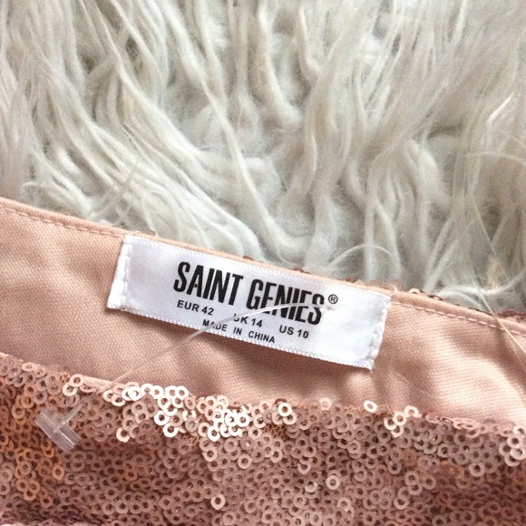 NWOT ASOS Saint Genies Sequin Skirt - Picture 8 of 8